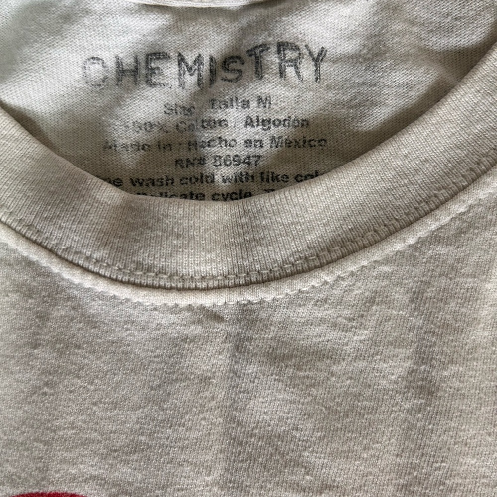 Chemistry White NASA Crop Top - Picture 3 of 3